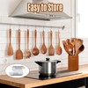 Wooden Spoons for Cooking, 12PCS Teak Wooden Kitchen Utensil Set