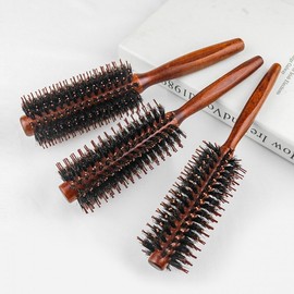Root Volume Dry Bangs Salon Wave Curl Style Tool Roller Brush Straight Type 3ea