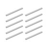 TOP-VIGOR 10Pcs 4mm x 50mm Dowel Pins Shelf Support Pegs,