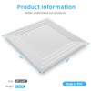 Art3d 12-Pack 24×24 Inch PVC Waterproof Drop Ceiling Tiles for