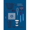 Birkmann 709041 Mixing and Serving Bowl, Dark Blue, 1 Litre