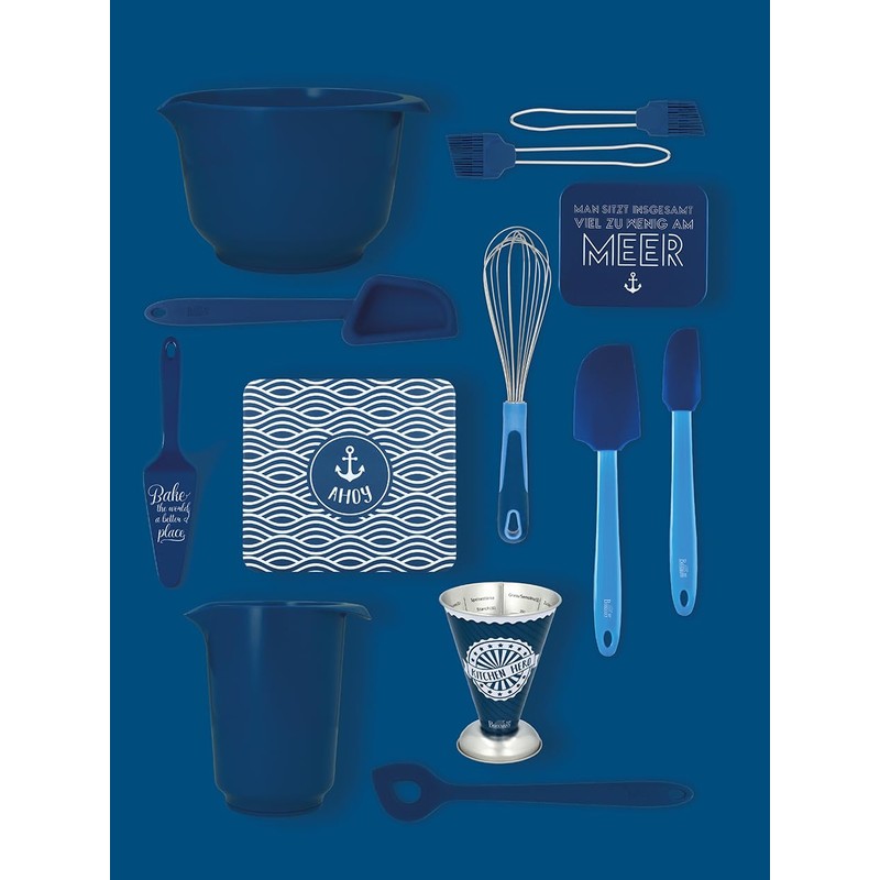 Birkmann 709041 Mixing and Serving Bowl, Dark Blue, 1 Litre