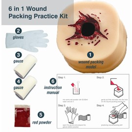 【Bleed Stop Wound Tourniquet Training KIT】- EmbraceYe Stop The Bleed Practice Kit - Blood Control Kit for Medical Education - 7 in 1 Wound Bleed Stop Kit