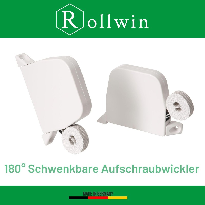 Rollwin 2x Roller Shutter Belt Winder Surface-Mounted – from Germany