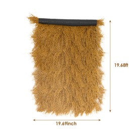 Thatch Grass Roof Mexican Straw Roll Artificial Fireproof Synthetic Duck Blind Grass Thatch Roofing Decor Palm for Tiki Bar Hut Garden Patio Umbrella Covers Fence Beach Christmas 19.69inch x 19.68ft