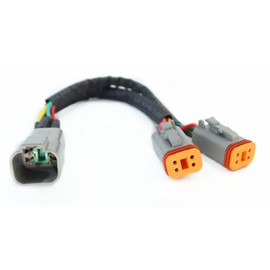 DT 4 Way Connector Plug Splitter Wire Harness 1 Male to 2 Female DT 4 Pin 1-2 SplitterCable 1ft/30cm