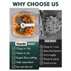 Manual Food Processor Vegetable Cutter, Geedel Pull Chopper with String,