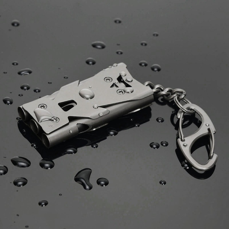 binboll Stainless Steel High Decibel Outdoor Life-Saving Emergency Whistle (Three