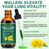 Mullein Leaf Extract Drops, Mullein Leaf Extract for Lungs Cleanse,