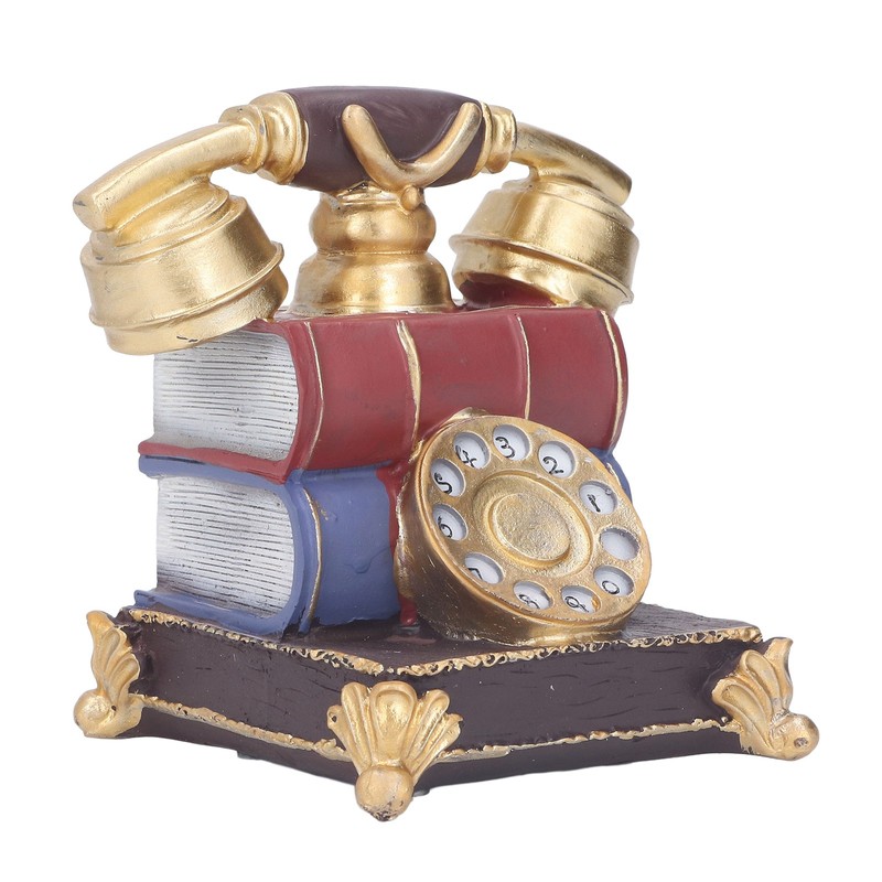 Retro Resin Telephone Model Home Study Desktop Antique Telephone Model