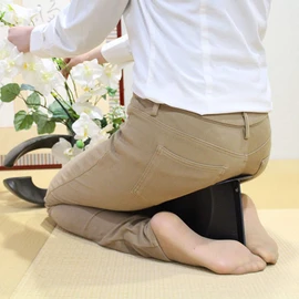 Foldable Meditation Kneeling Bench (Seiza), Portable and Lightweight, 180g, Black
