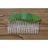 Kelly Green Sea Glass Hair Comb