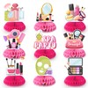 Spa Party Honeycomb Centerpiece Decorations, 9pcs Make Up Honeycomb Centerpiece