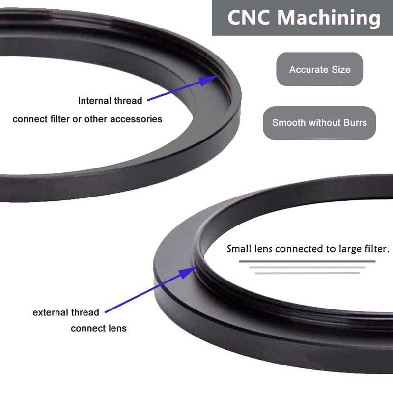 77mm-82mm Step Up Ring(77mm Lens to 82mm Filter, Hood,Lens Converter