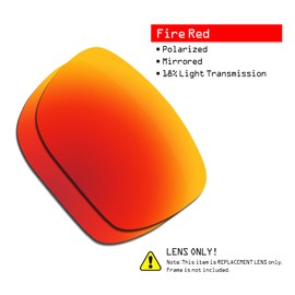 SmartVLT Women's Fire Red Replacement Lenses for Oakley Portal X OO9460 Sunglass