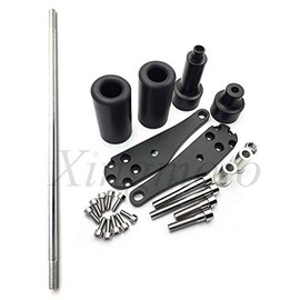 No Cut Frame Slider Protector for 2006 2007 for Kawasaki Zx10R Zx-10R Zx 10R Black