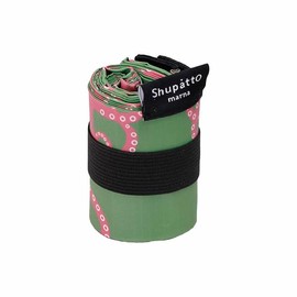 Shupatto Itoya Compact Bag S, green, pink