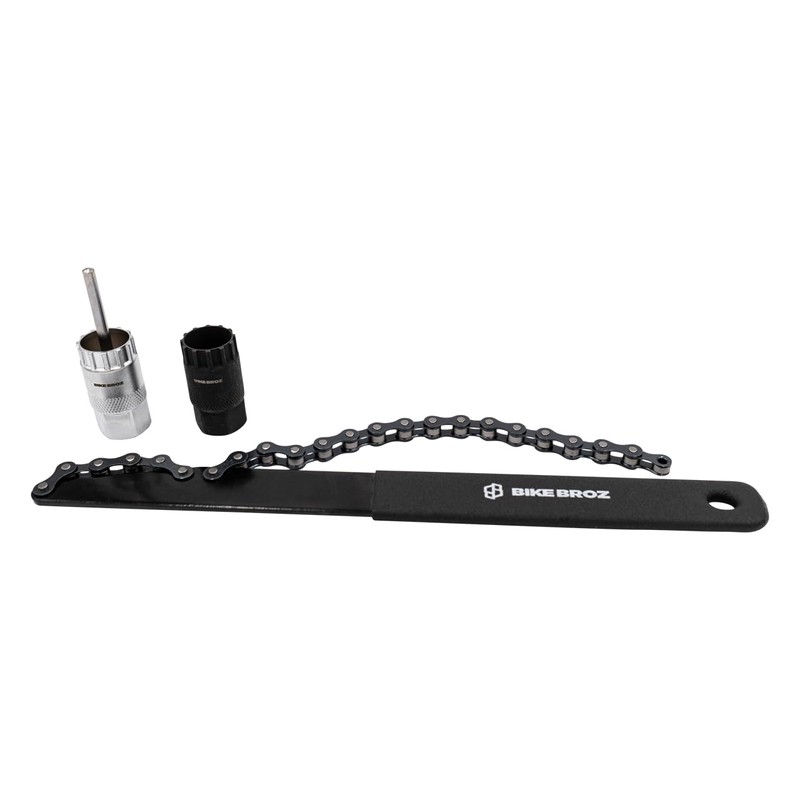 BIKEBROZ Chain Whip and Puller Set with Centre Lock and