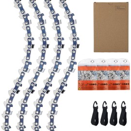 4-Pack Chainsaw Chain for 4 Inch (10cm) Bar, Mini Saw Chain Compatible with Stihl GTA26 36700028, 1/4" LP .043 Gauge, 28 Drive Links