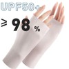 Gloves Sunscreen UV Cut Ice Silk Breathable Half Finger Mittens