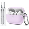 Funda compatible con Airpods Pro, funda de silicona suave con