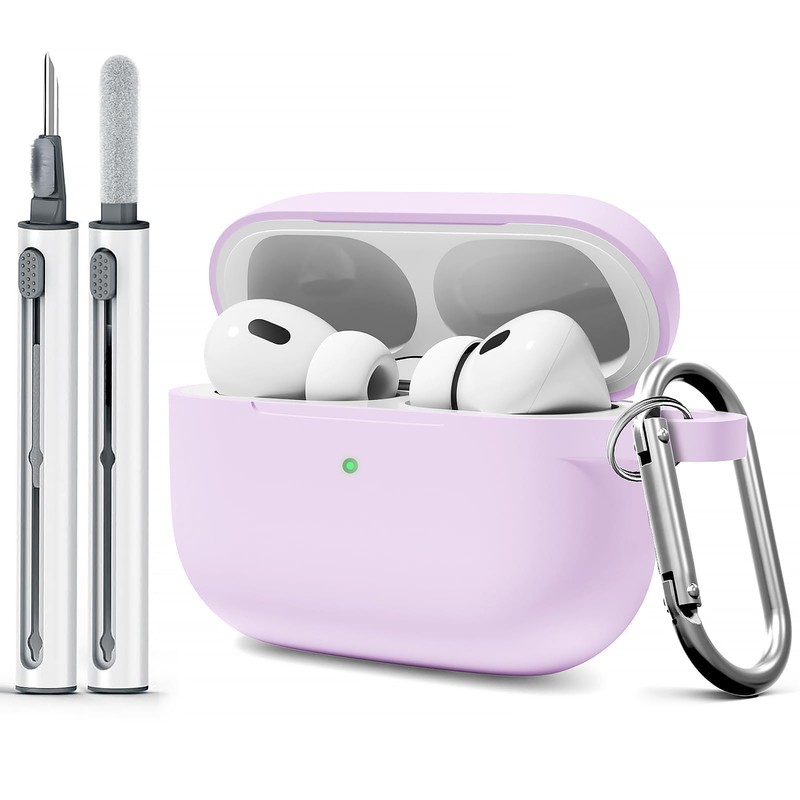 Funda compatible con Airpods Pro, funda de silicona suave con