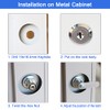 WOOCH Cabinet Cam Lock, 5/8 Inch Keyed Alike Cam Locks