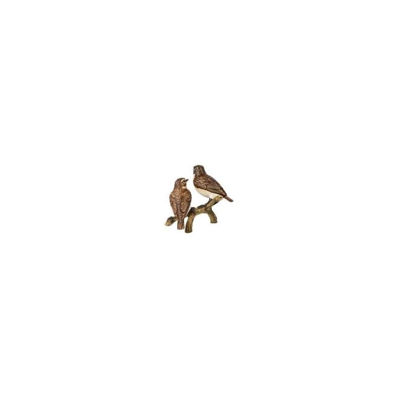 Goebel Bird of the Year 2023 Pair of Brownthroat Figurine