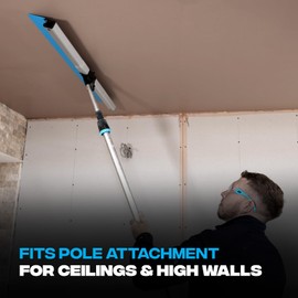 OX TOOLS Pro Series ST QuickSkim Plaster Skimming Blade - 47 1/7 Inch | Semi-Flexible High Grade Plastic Blade & Extruded Aluminium Handle