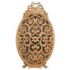 NIKKY HOME Gold Table Clock Silent Non-Ticking, Small Shelf Desk