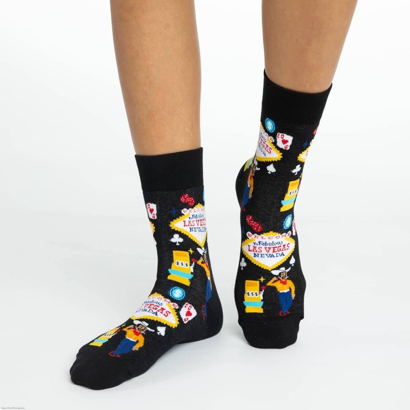 Good Luck Sock Women's Las Vegas Socks, Adult, Shoe Size