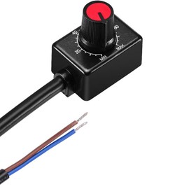 VISSQH 1 pcs DC 0/1-10V Mini Controller Rotary Switch PWM Dimming with knob cap led dimmer for 0/1-10V Dimmable LED Driver to Control Interior Lighting Growth Lamp