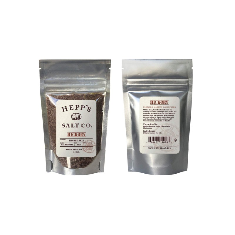 Hepp's Salt Co., Hickory Smoked Sea Salt 2 oz. Pouch
