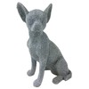 LEONARDO LP42732 Figure | Silver Art Sitting Chihuahua | 1