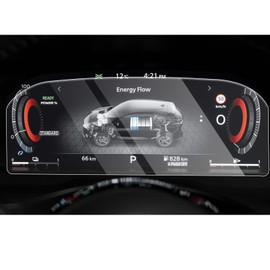 CDEFG Kompatibel mit Nissan Qashqai J12 X-Trail T33 2021-2023 2024 Instrumententafel Schutzfolie 9H Tempered Glas Kratzfest Transparent 12,3 Zoll Displayschutzfolie (Instrumententafel)