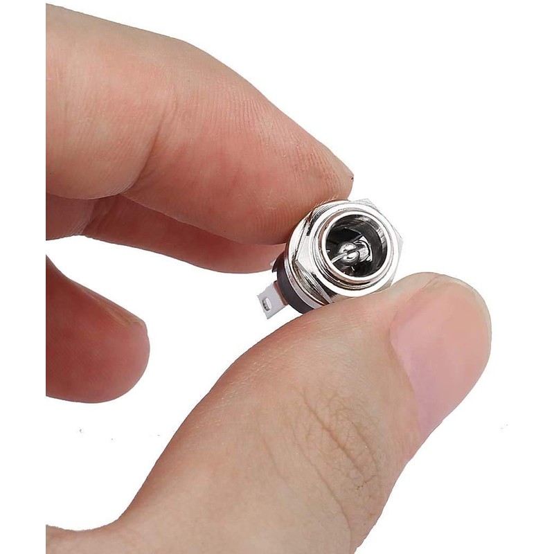 CLDIY 2.5 mm DC Power Jack Socket Panel Mount DC