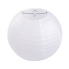 LIHAO Paper Lantern 10 Inch Round White Paper Lanterns for Home, Wedding, Party & Other Events Decorations, DIY by Your Creativity (10 Pack)