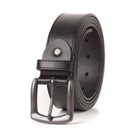 FELEMO Men's Genuine Leather Belt Big and Tall Black Browm Tan Size 44 to 72 Inches for Choose, Classic Design for Casual and Work