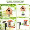 Bird Feeder Station with Squirrel Baffle and Bird Bath,Squirrel Proof