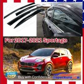For 2017-2022 Sportage 3D Mugen Style Window Visor Rain Sun Guard Vent Deflector