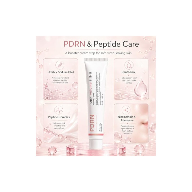 PDRN Volume Fill-It Booster Cream, Volume Plumping for Forehead, Neck,