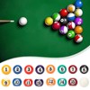 Pool Table Billiard Ball Set, 2.5CM Resin Children Toy Home