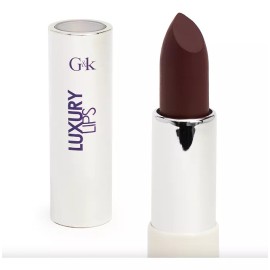 G&k Labial En Barra Luxury Lips Larga Duración Semi Matte Color Bordó