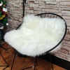 Champlus Sheepskin Chair Cushion Pad Genuine Australian Sheepskin Seat Cushion