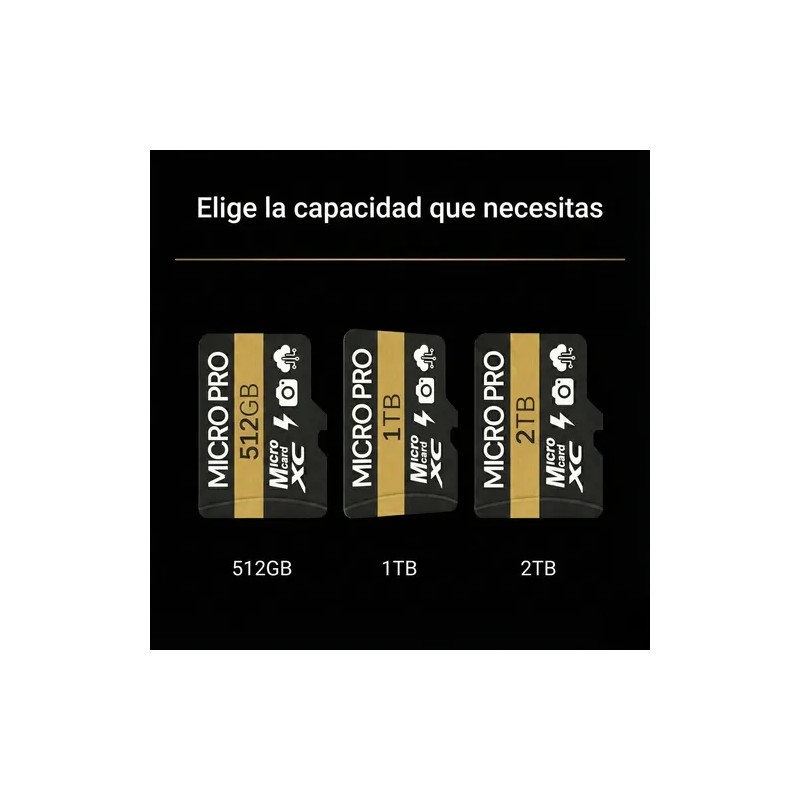 Tarjeta Microsd 2tb Uhs-i Clase 10 Full Hd Con Adaptador