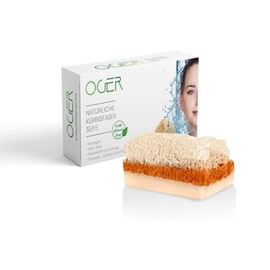Oger Natural Pumpkin Fibre Soap 110 g Donkey Milk and Honey 1 Piece
