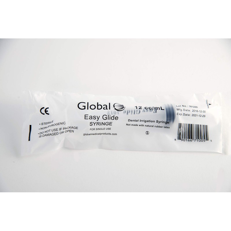 10 Pack Disposable 12cc Dental Sterile Syringe Dental Irrigation Syringe