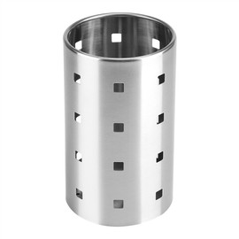 Soporte para cubiertos, palillos Soporte para cubiertos y porta utensilios Portaequipajes Cesta Acero inoxidable perforado, apto para lavavajillas Tamaño compacto(L)