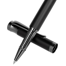 BOCIYER Liquid Ink Rollerball Pen - Beautiful Pens for Bullet Journal and Office Supplies - Fine Line Luxury Pen Gift Box for Teacher Gifts - Black