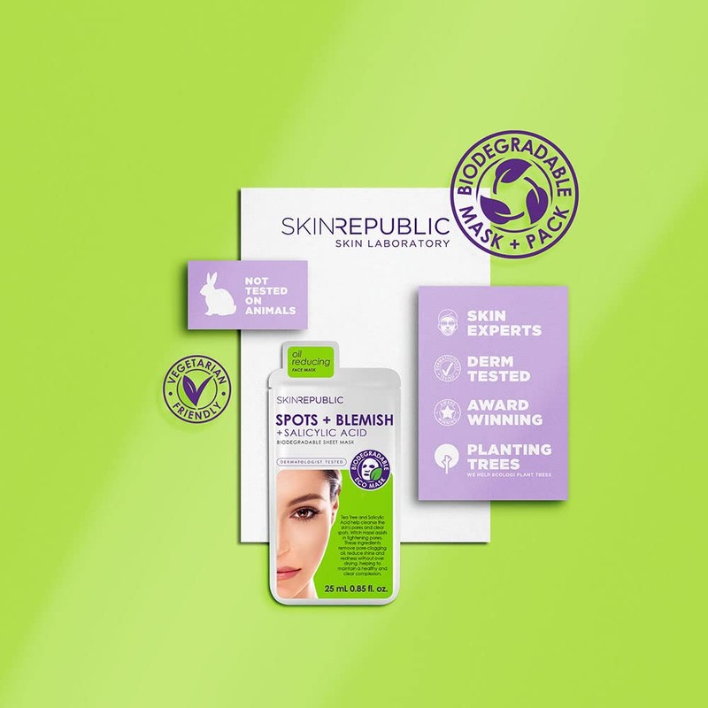 Skin Republic Spots and Blemish Face Mask, For a More